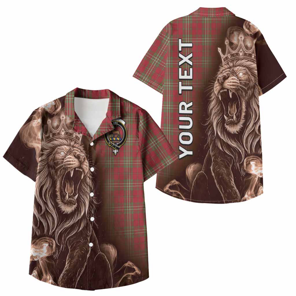 Scott Tartan Kid Hawaiian Shirt Roaring Lion Heritage