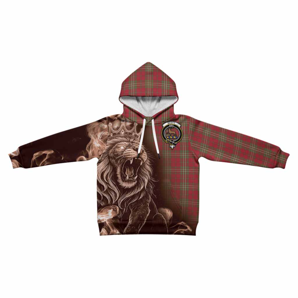 Scott Tartan Kid Hoodie Roaring Lion Heritage