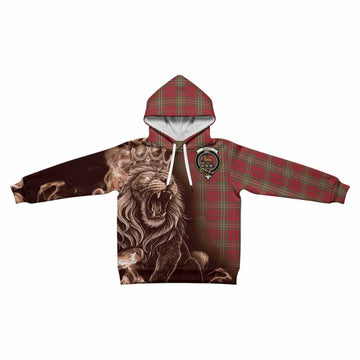 Scott Tartan Kid Hoodie Roaring Lion Heritage