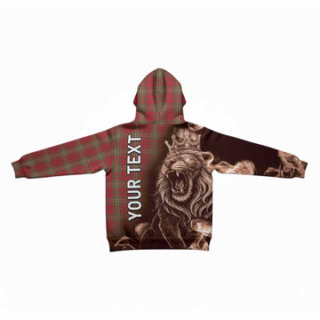 Scott Tartan Kid Hoodie Roaring Lion Heritage