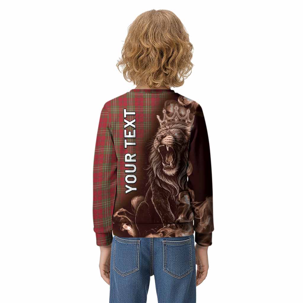 Scott Tartan Kid Knitted Sweatshirt Roaring Lion Heritage
