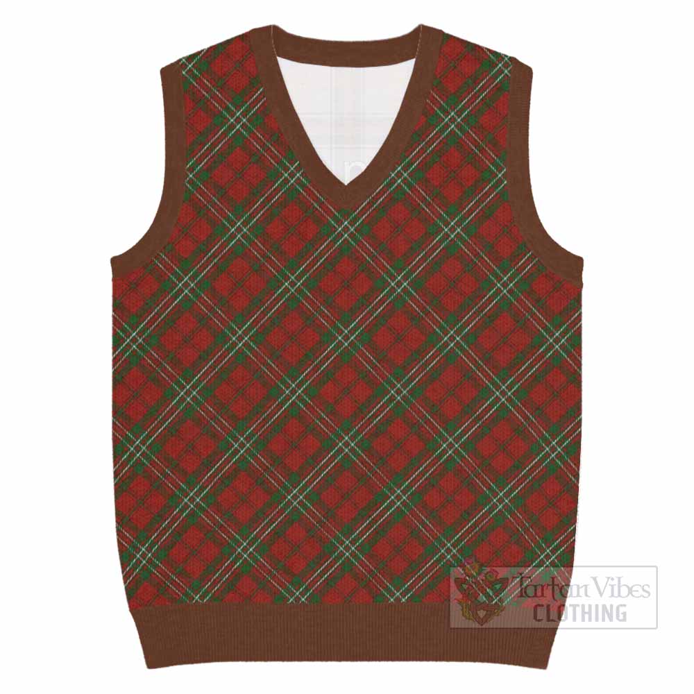Scott Tartan  Knitted V-Neck Vest Cross Style
