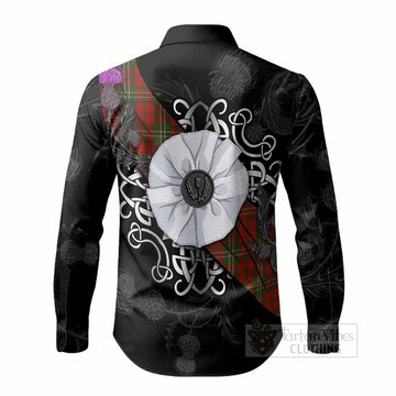 Scott Tartan Long Sleeve Button Shirts Jacobite White Rose - Tartan Vibes Clothing