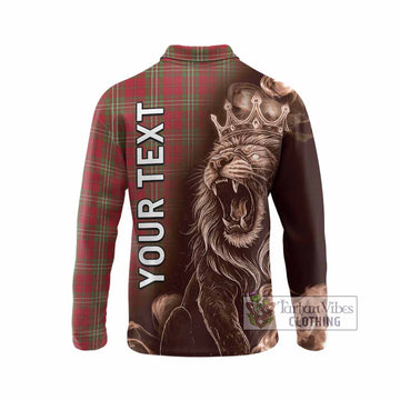Scott Tartan Long Sleeve Polo Shirt Roaring Lion Heritage