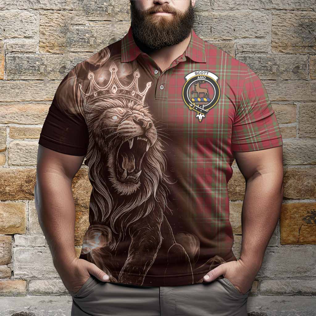 Scott Tartan Polo Shirt Roaring Lion Heritage