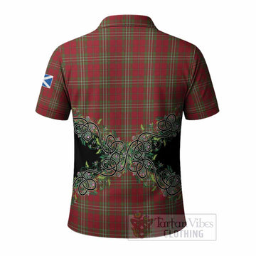 Scott Tartan Polo Shirt Thistle Scottish Spirit