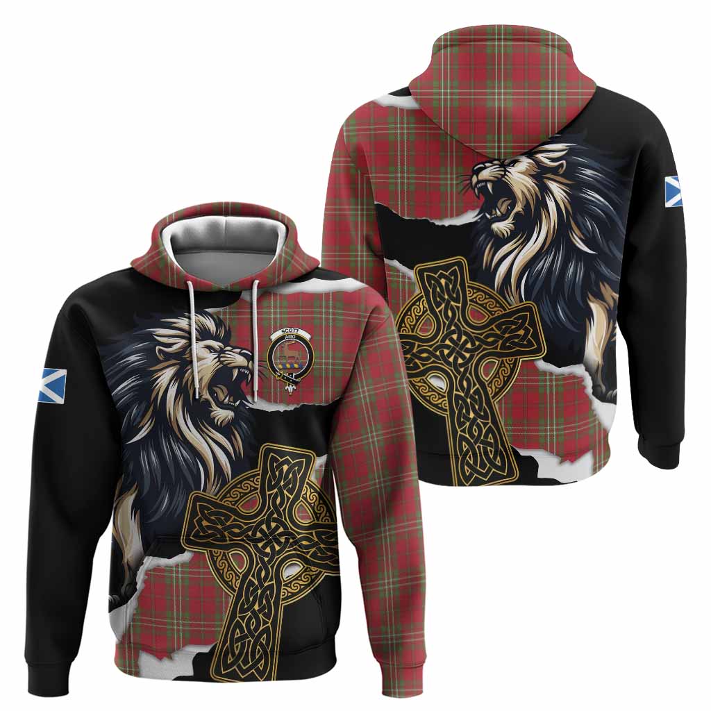 Scott Tartan Scottish Hoodie Lion Celtic Heritage