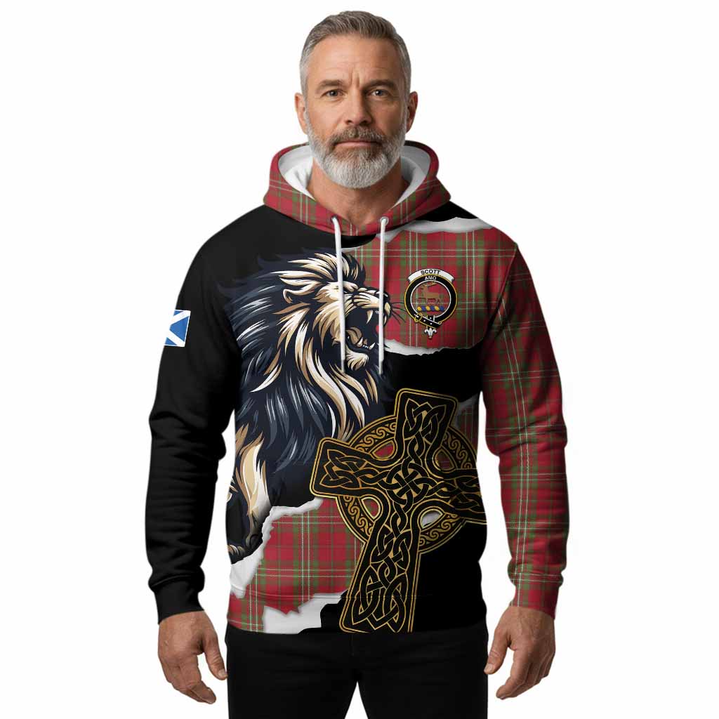 Scott Tartan Scottish Hoodie Lion Celtic Heritage