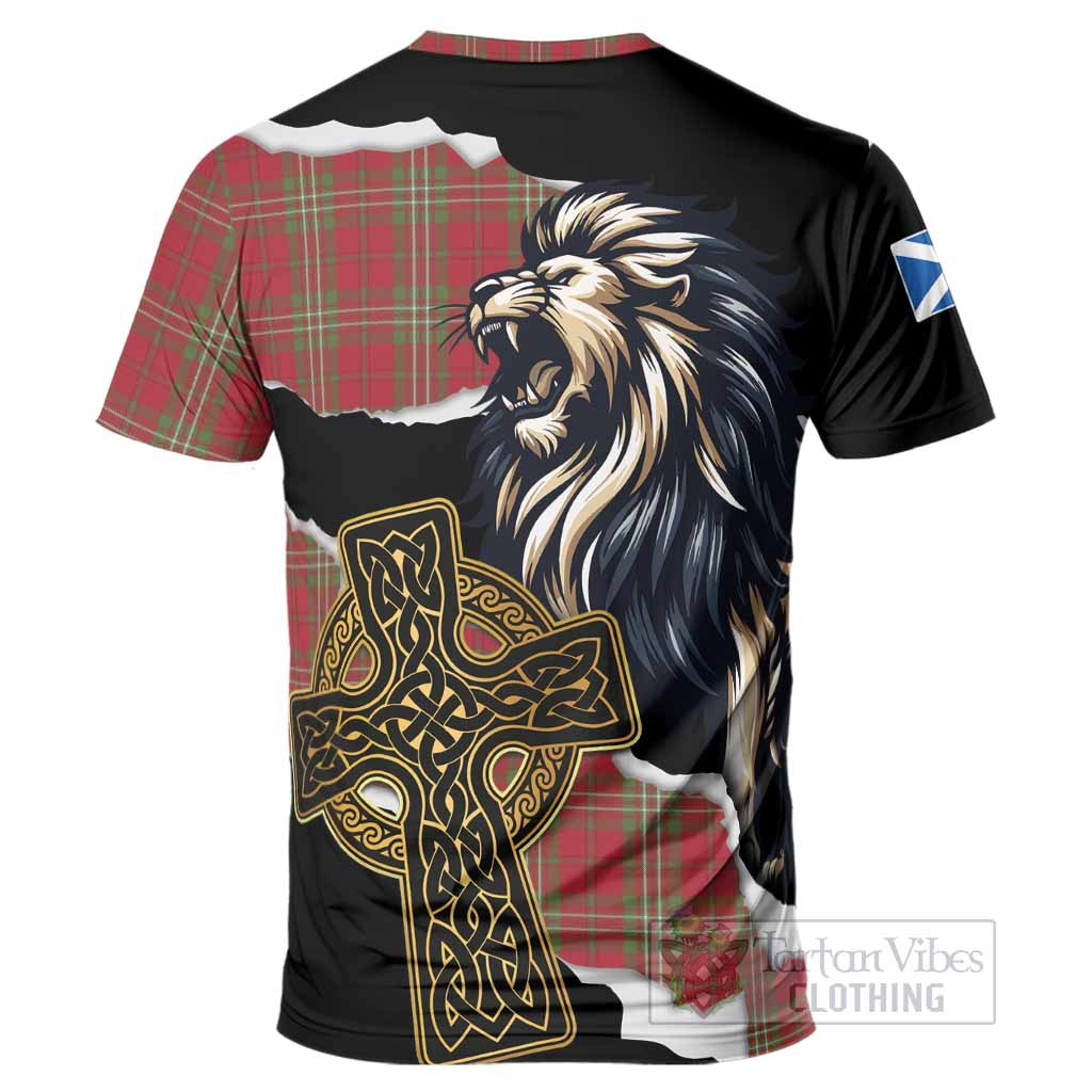Scott Tartan Scottish T-Shirt Lion Celtic Heritage