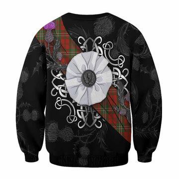 Scott Tartan Sweatshirt Jacobite White Rose - Tartan Vibes Clothing