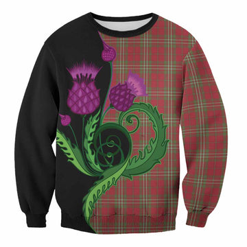 Scott Tartan Sweatshirt Traditional Scottish Thistle