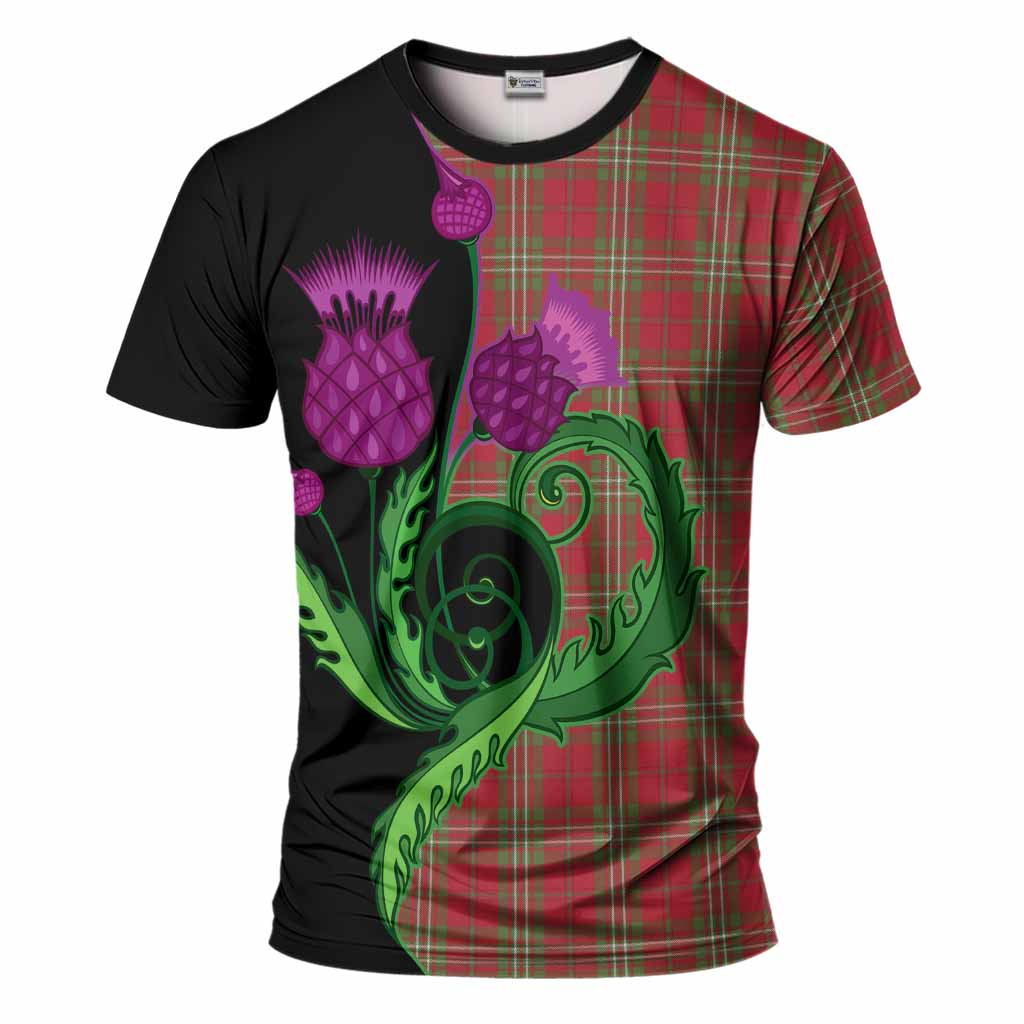 Scott Tartan T-Shirt Traditional Scottish Thistle