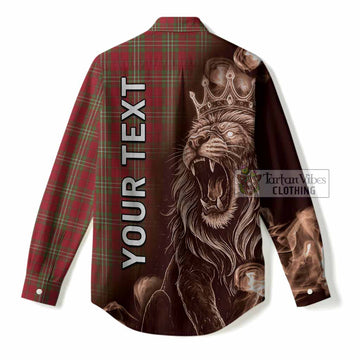 Scott Tartan Women Casual Shirt Roaring Lion Heritage