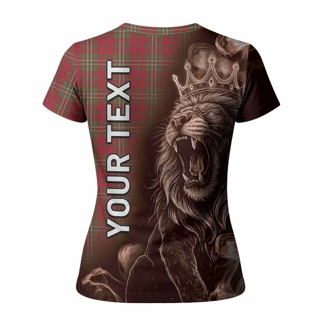 Scott Tartan Women T shirt Roaring Lion Heritage