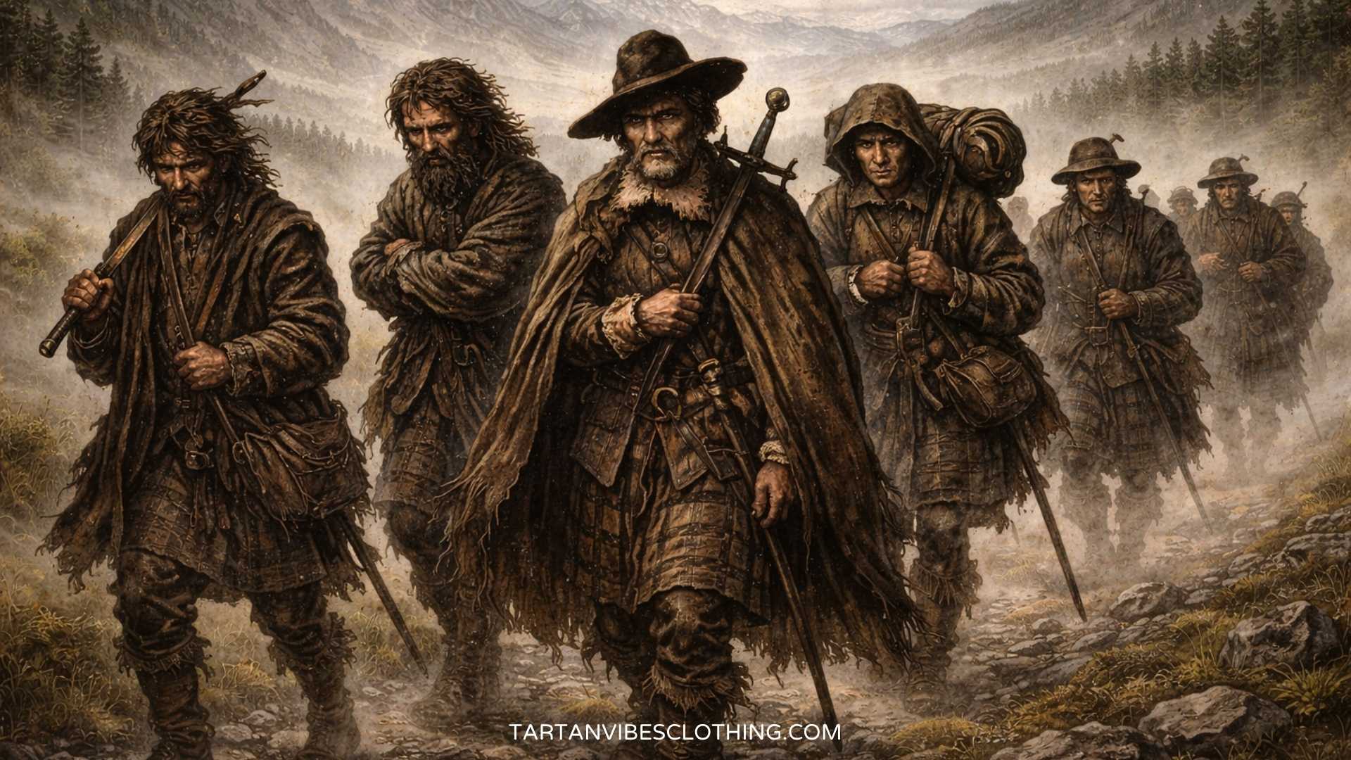 Scottish broken men after clan loss, forced surname changes and lost origins