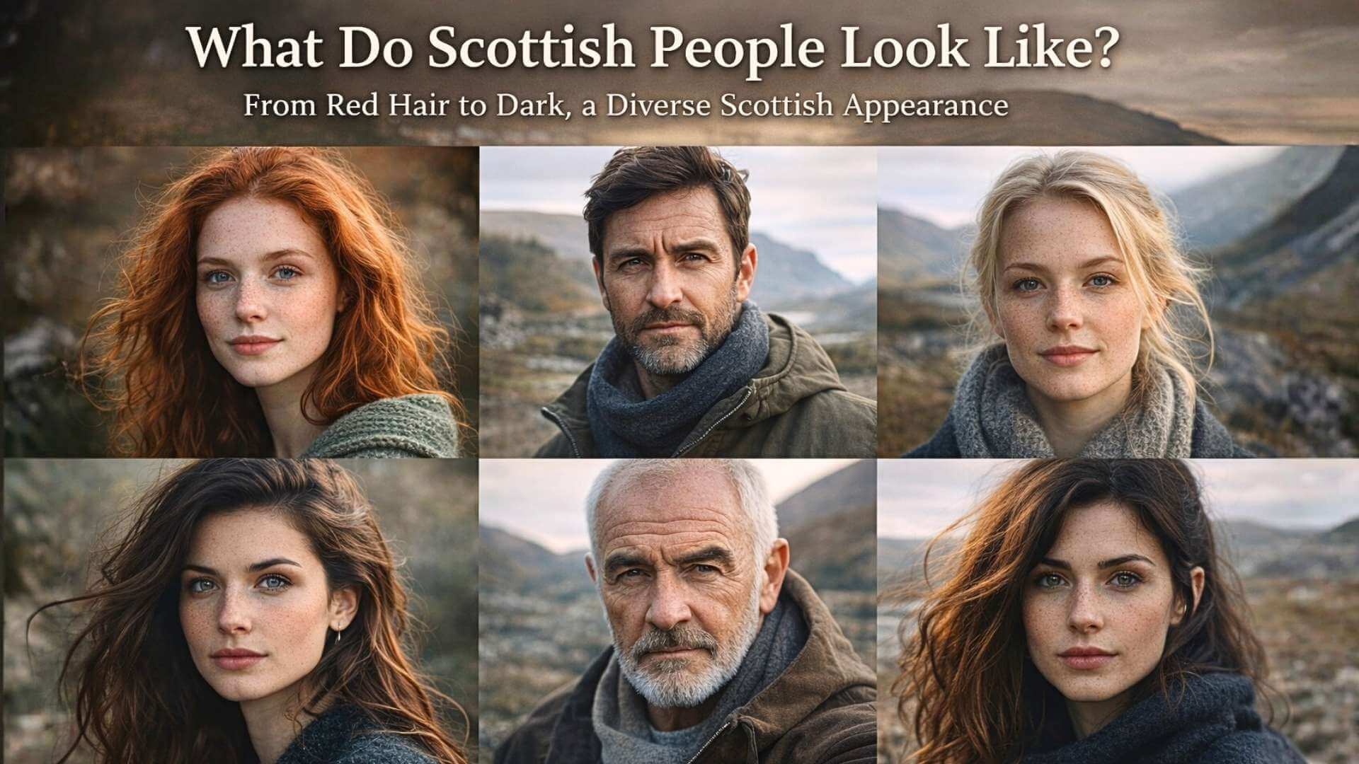 Scottish MC1R genetics show red hair and diverse Scottish features