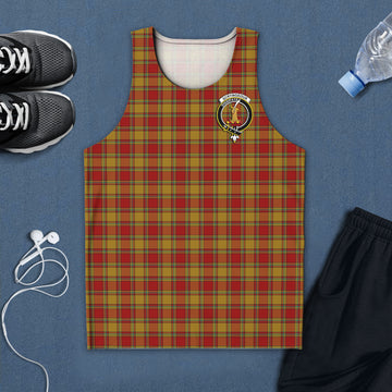 Scrymgeour Tartan Mens Tank Top with Family Crest 5XL - Tartan Vibes Clothing