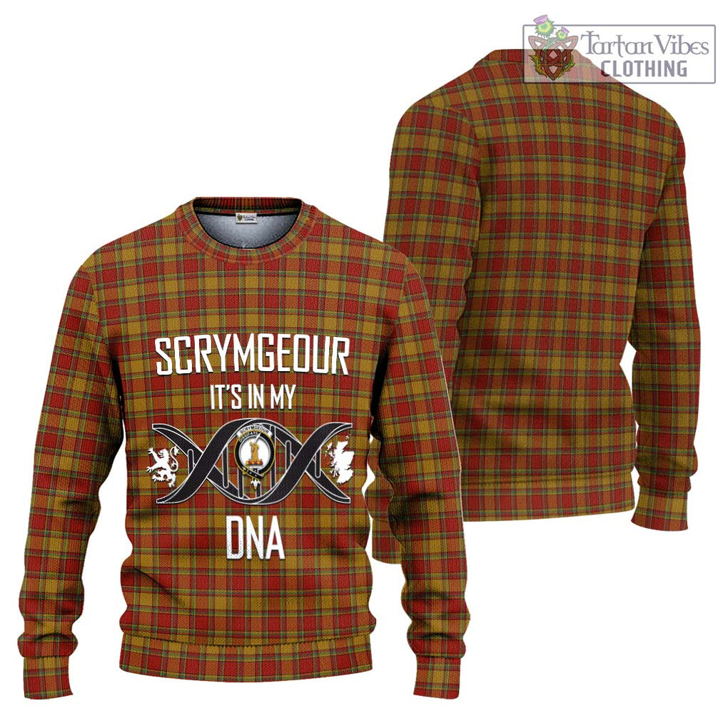 Scrymgeour Tartan Ugly Sweater with Family Crest DNA In Me Style Unisex - Tartan Vibes Clothing