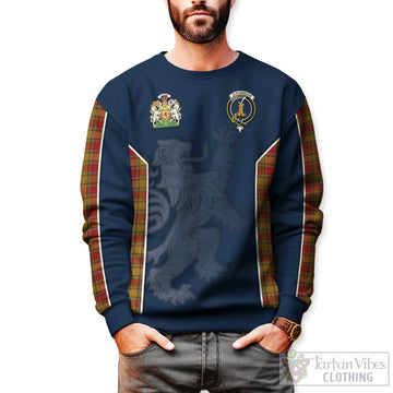 Scrymgeour Tartan Sweater with Family Crest and Lion Rampant Vibes Sport Style