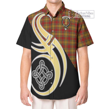 Scrymgeour Tartan Hawaiian Shirt with Family Crest and Celtic Symbol Style Kid - Tartan Vibes Clothing