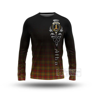 Scrymgeour Tartan Long Sleeve T-Shirt Featuring Alba Gu Brath Family Crest Celtic Inspired Unisex - Tartan Vibes Clothing