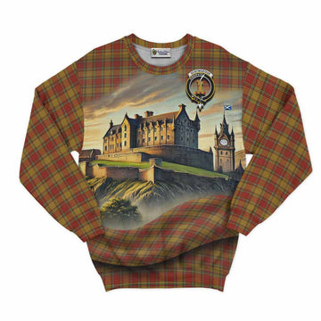 Scrymgeour Tartan Family Crest Sweatshirt with Scottish Ancient Castle Style Unisex - Tartan Vibes Clothing