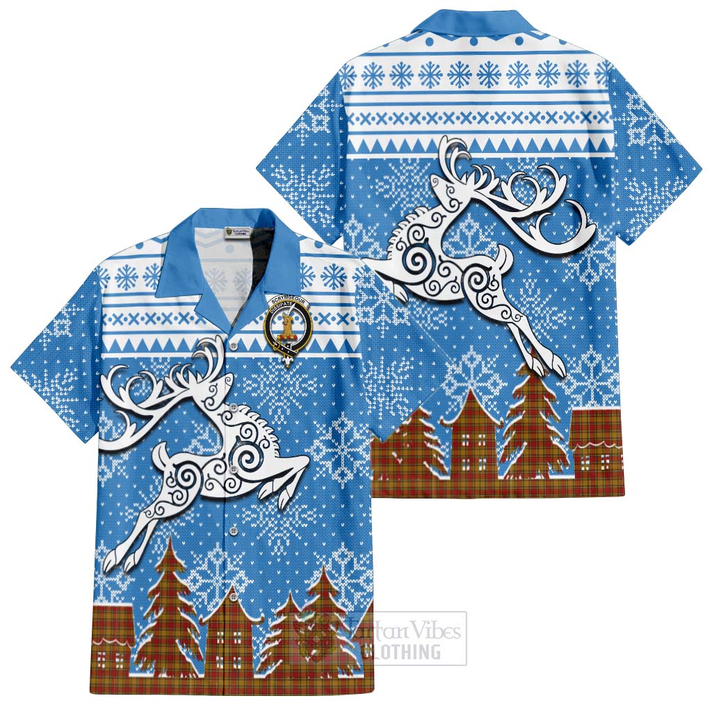 Scrymgeour Clan Christmas Hawaiian Shirt Celtic Reindeer Style Kid - Tartan Vibes Clothing