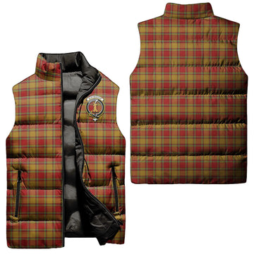Scrymgeour Tartan Sleeveless Puffer Jacket with Family Crest