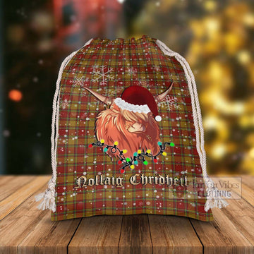 Scrymgeour Tartan Christmas Santa's Bag with Twinkle Highland Cattle - Tartan Vibes Clothing