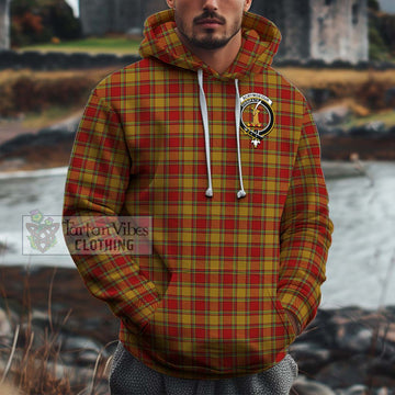 Scrymgeour Tartan Cotton Hoodie with Family Crest Zip Hoodie - Tartan Vibes Clothing