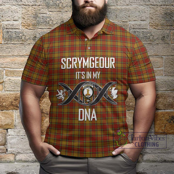 Scrymgeour Tartan Polo Shirt with Family Crest DNA In Me Style Kid - Tartan Vibes Clothing