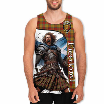 Scrymgeour Crest Tartan Men's Tank Top Inspired by the Freedom of Scottish Warrior Men - Tartan Vibes Clothing