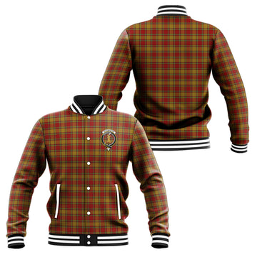 Scrymgeour Tartan Baseball Jacket with Family Crest