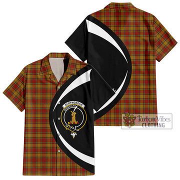 Scrymgeour Tartan Hawaiian Shirt with Family Crest Circle Style Kid - Tartan Vibes Clothing
