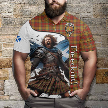Scrymgeour Crest Tartan Polo Shirt Inspired by the Freedom of Scottish Warrior Kid - Tartan Vibes Clothing