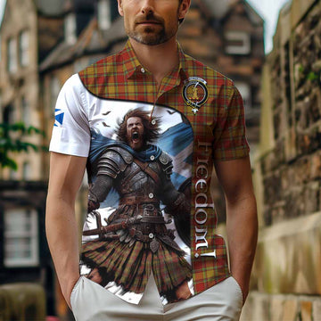 Scrymgeour Crest Tartan Hawaiian Shirt Inspired by the Freedom of Scottish Warrior Kid - Tartan Vibes Clothing