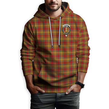 Scrymgeour Tartan Hoodie with Family Crest