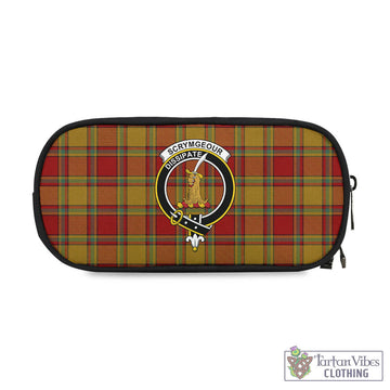 Scrymgeour Tartan Pen and Pencil Case with Family Crest One Size 4.13*8.74 inch - Tartan Vibes Clothing