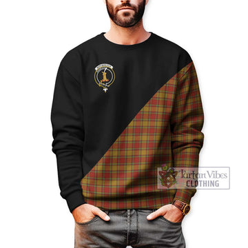 Scrymgeour Tartan Sweatshirt with Family Crest and Military Logo Style Unisex - Tartan Vibes Clothing