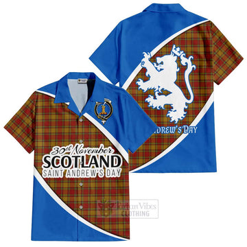 Scrymgeour Family Crest Tartan Hawaiian Shirt Celebrate Saint Andrew's Day in Style Kid - Tartan Vibes Clothing