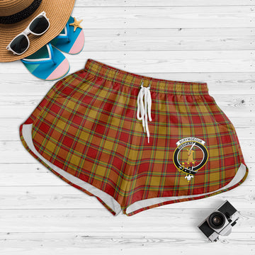 scrymgeour-tartan-womens-shorts-with-family-crest