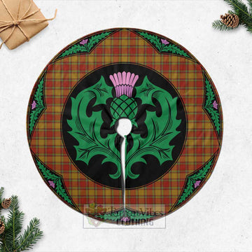 Scrymgeour Tartan Christmas Tree Skirt Scottish Thistle Style Casual Tree Skirts - Tartan Vibes Clothing