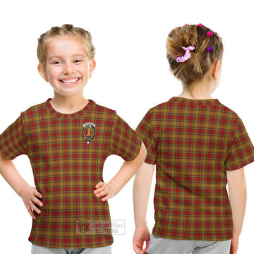 Scrymgeour Tartan Kid T-Shirt with Family Crest - Tartan Vibes Clothing
