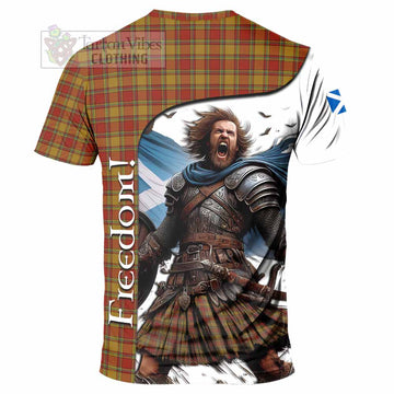 Scrymgeour Crest Tartan T-Shirt Inspired by the Freedom of Scottish Warrior - Tartan Vibes Clothing