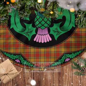 Scrymgeour Tartan Christmas Tree Skirt Scottish Thistle Style - Tartan Vibes Clothing