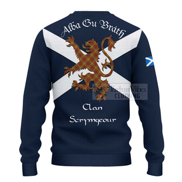 Scrymgeour Tartan Lion Rampant Ugly Sweater Proudly Display Your Heritage with Alba Gu Brath and Clan Name - Tartan Vibes Clothing