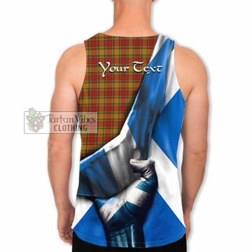 Scrymgeour Tartan Men's Tank Top with Family Crest Scotland Patriotic Style - Tartan Vibes Clothing