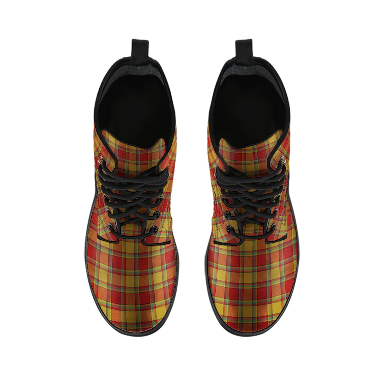 Scrymgeour Tartan Leather Boots - Tartan Vibes Clothing