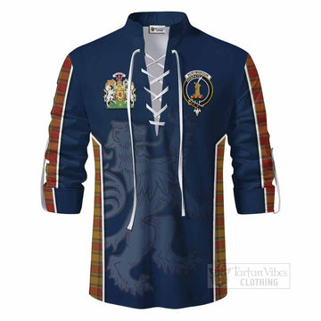 Scrymgeour Tartan Ghillie Kilt Shirt with Family Crest and Lion Rampant Vibes Sport Style - Tartan Vibes Clothing