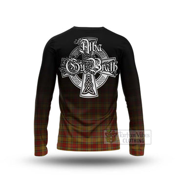 Scrymgeour Tartan Long Sleeve T-Shirt Featuring Alba Gu Brath Family Crest Celtic Inspired - Tartan Vibes Clothing